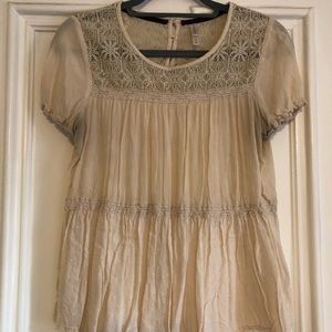 Cream Blouse
